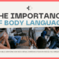 Red and Blue Modern Retro The Importance of Body Language Presentation 85x85